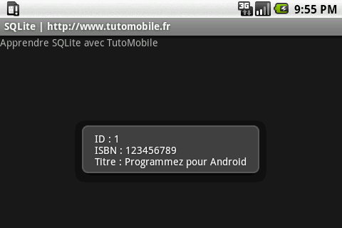 Android SQLite 